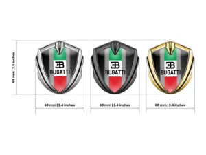 Bugatti 3D Emblem Abzeichen Pro Design Aus Edelstahl 3D